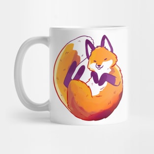 Cute sleeping fox Mug